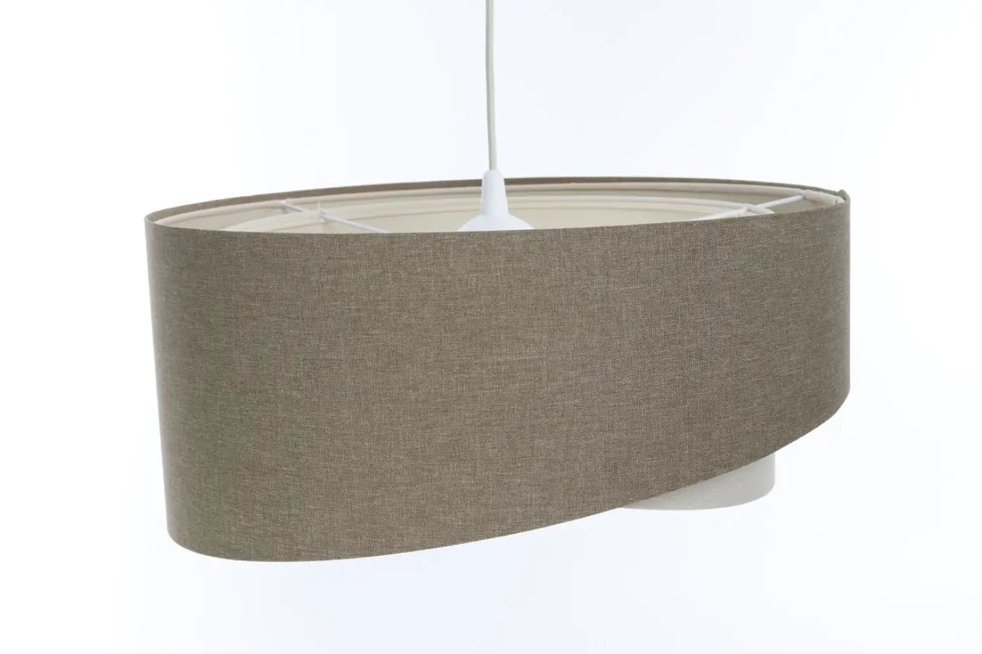 Suspension Luminaire Design en Tissu - Galaxy Boho Elegant (Gris Marron/Crème)