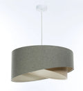 Suspension Luminaire Design en Tissu - Galaxy Boho Elegant (Gris Vert/Beige)