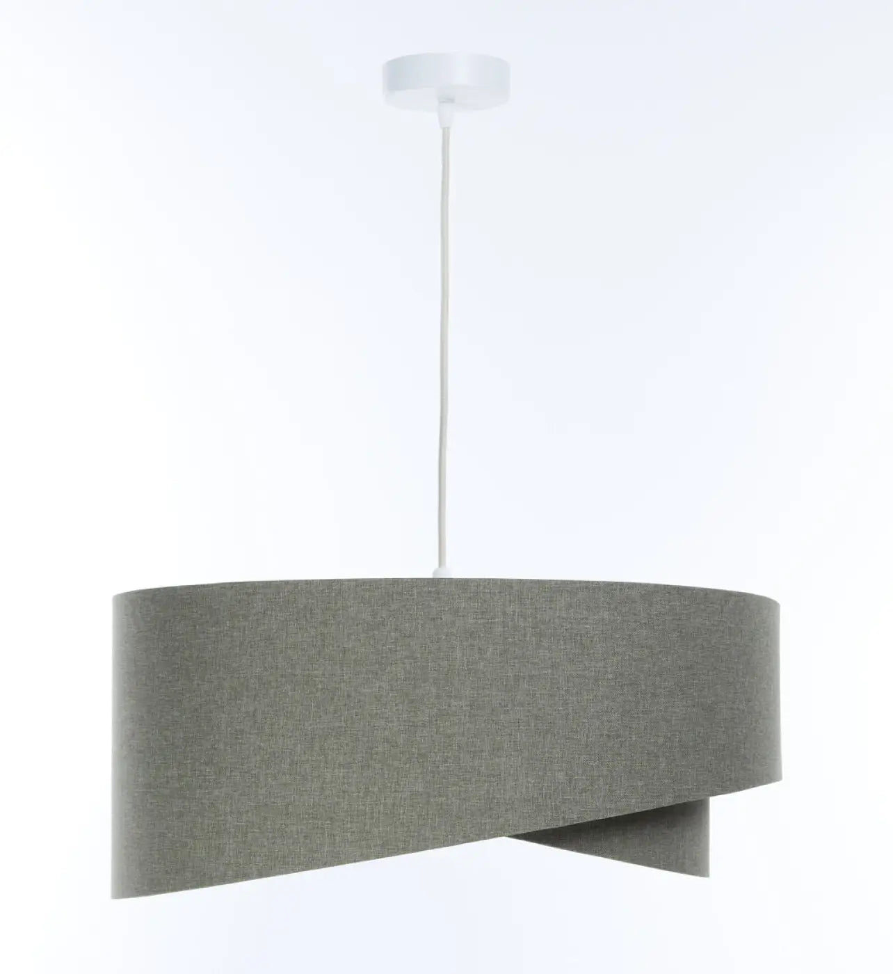 Suspension Luminaire Design en Tissu - Galaxy Boho Elegant (Gris Vert/Ecru)