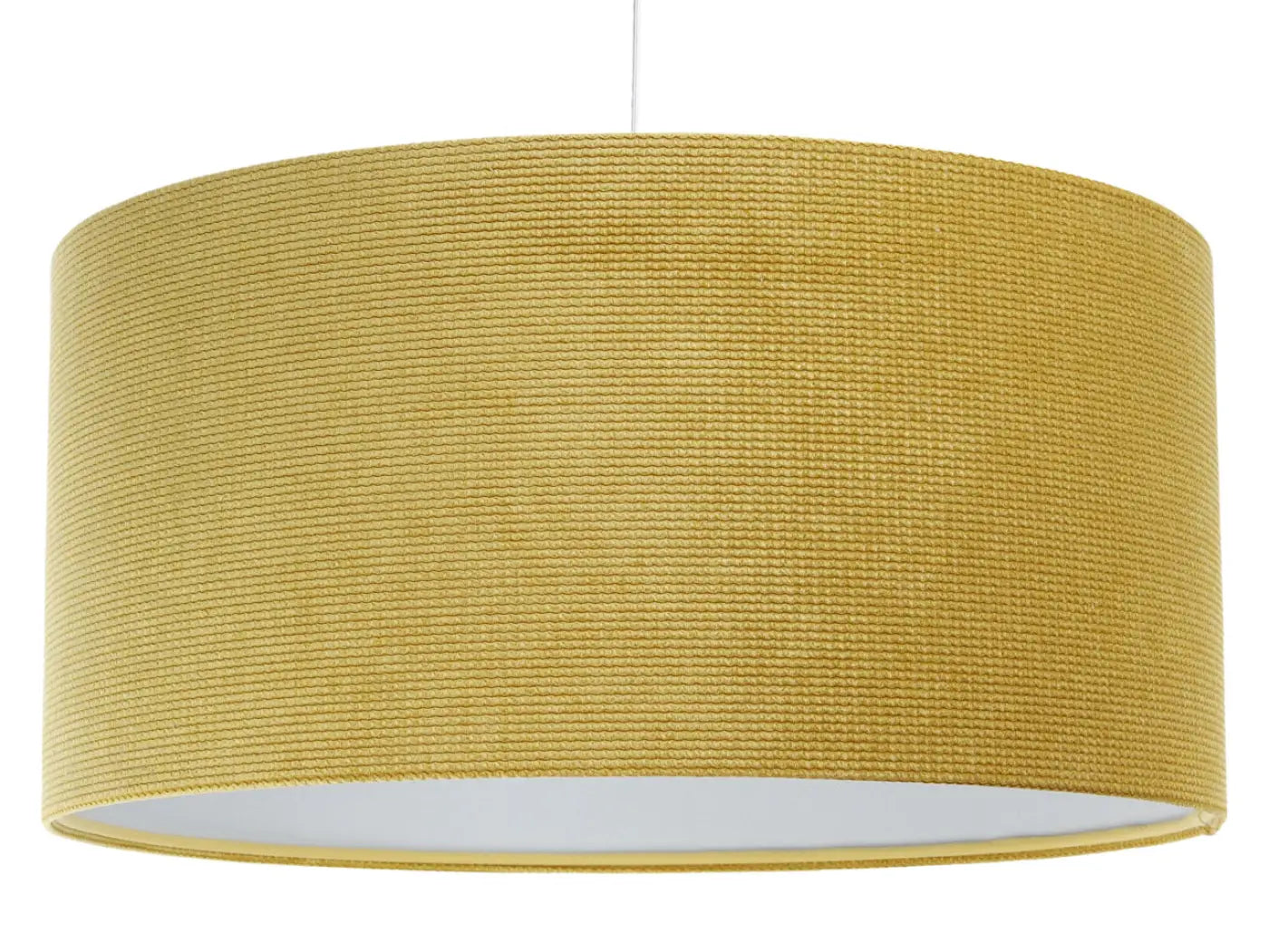Suspension Luminaire Moderne en Tissu - Glamour Structural Velour (Jaune)