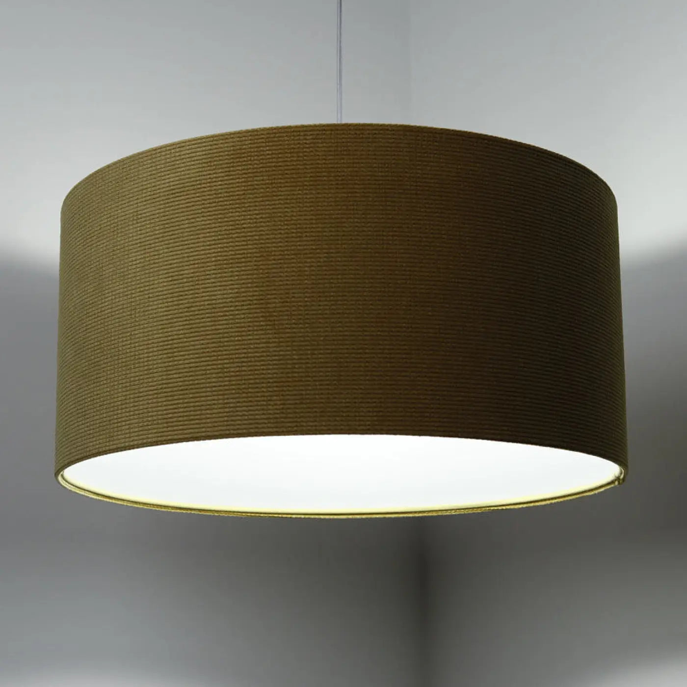 Suspension Luminaire Moderne en Tissu - Glamour Structural Velour (Jaune)