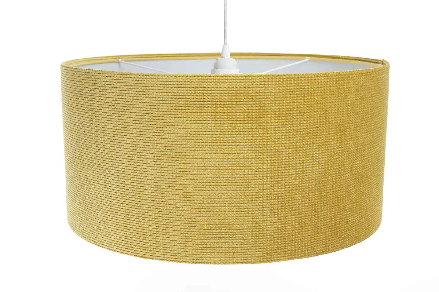 Suspension Luminaire Moderne en Tissu - Glamour Structural Velour (Jaune)