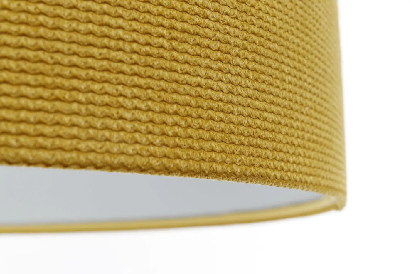 Suspension Luminaire Moderne en Tissu - Glamour Structural Velour (Jaune)