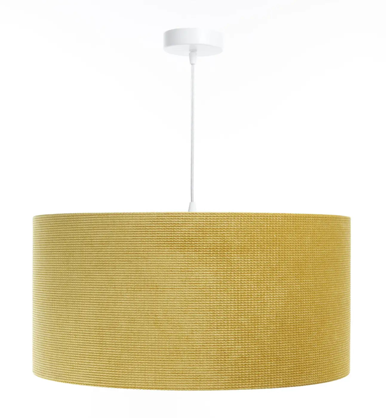 Suspension Luminaire Moderne en Tissu - Glamour Structural Velour (Jaune)