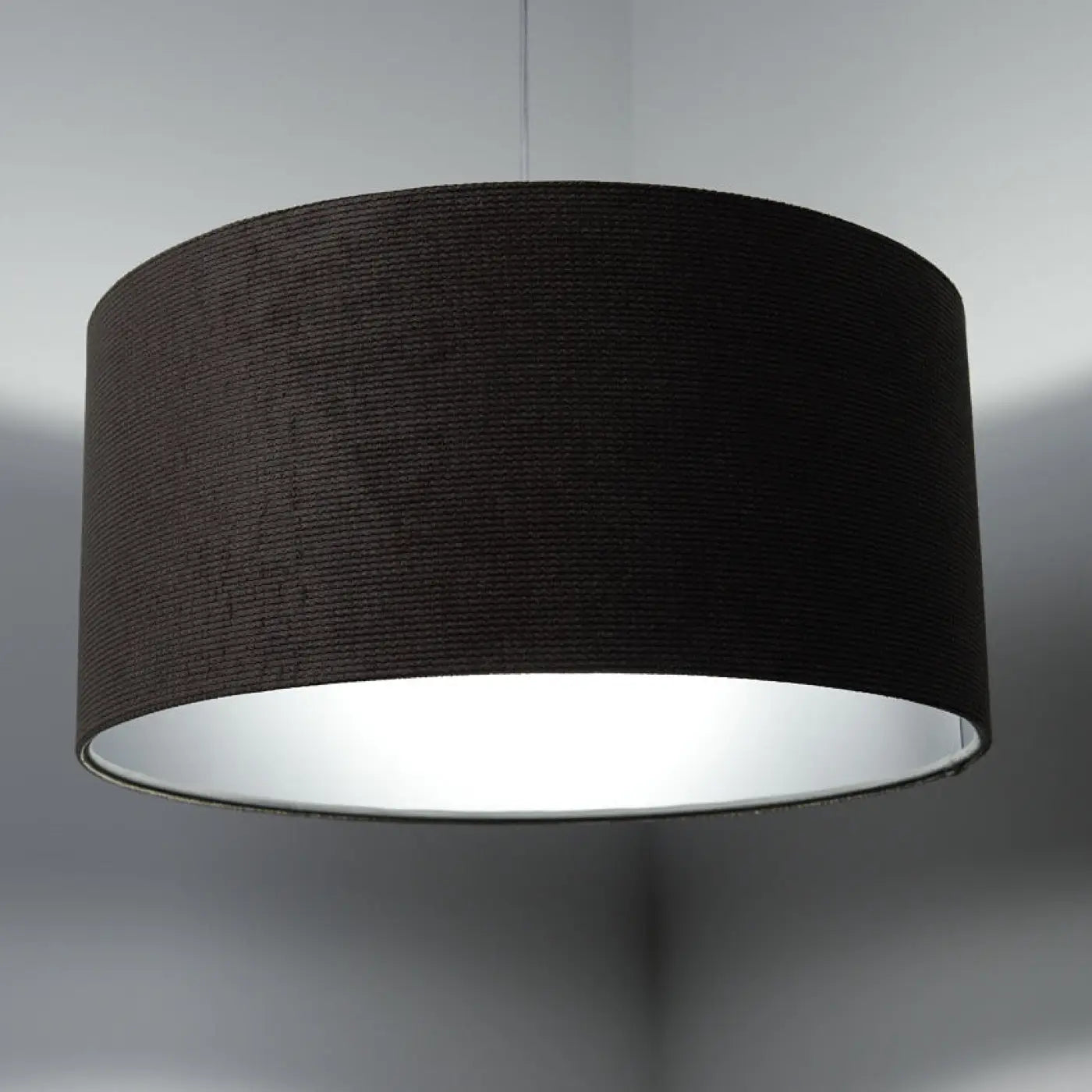 Suspension Luminaire Moderne en Tissu - Glamour Structural Velour (Marron/Argent)