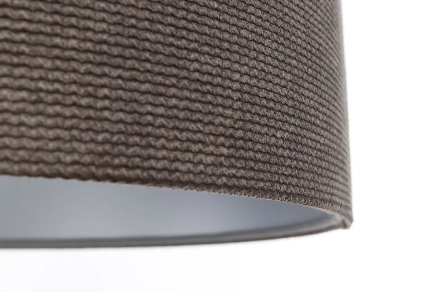 Suspension Luminaire Moderne en Tissu - Glamour Structural Velour (Marron/Argent)