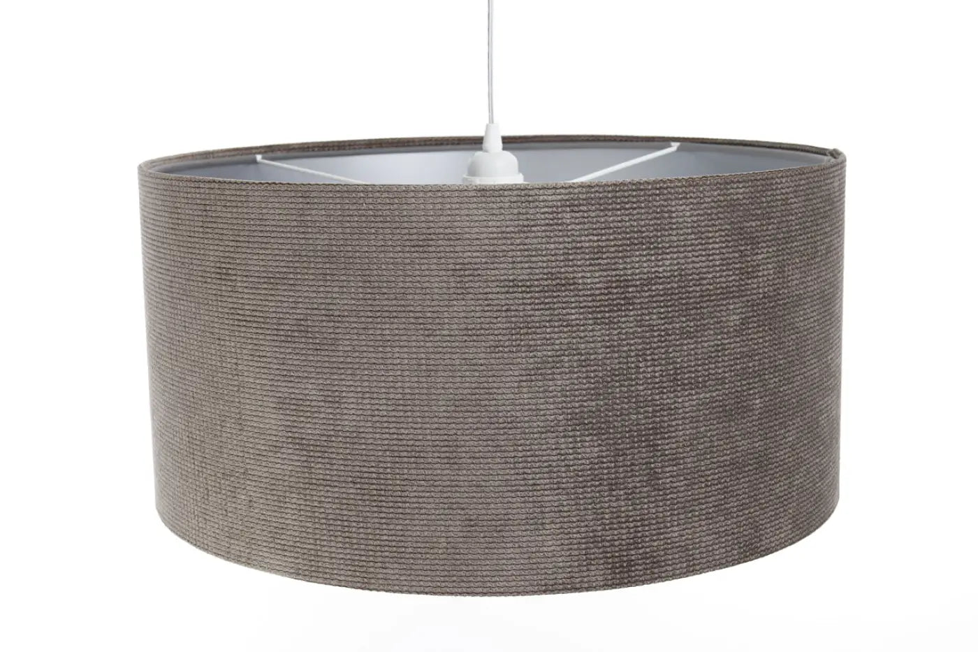 Suspension Luminaire Moderne en Tissu - Glamour Structural Velour (Marron/Argent)