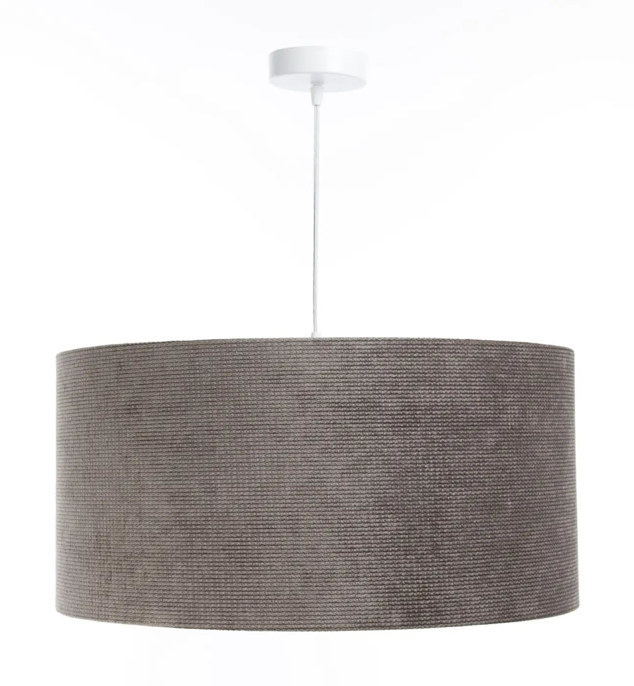 Suspension Luminaire Moderne en Tissu - Glamour Structural Velour (Marron/Argent)