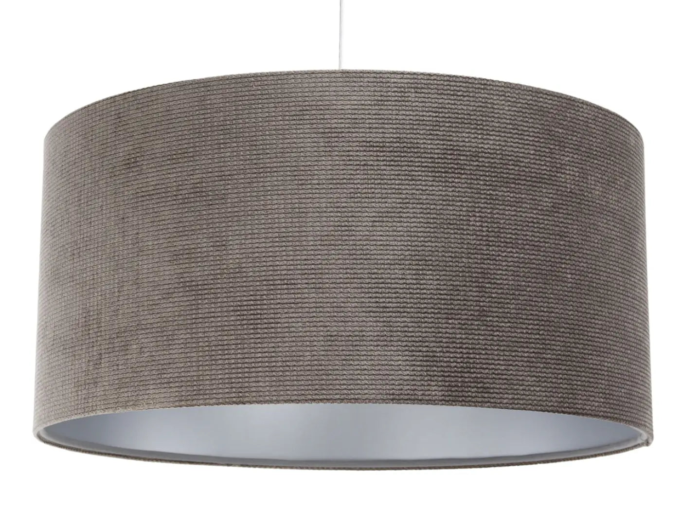 Suspension Luminaire Moderne en Tissu - Glamour Structural Velour (Marron/Argent)