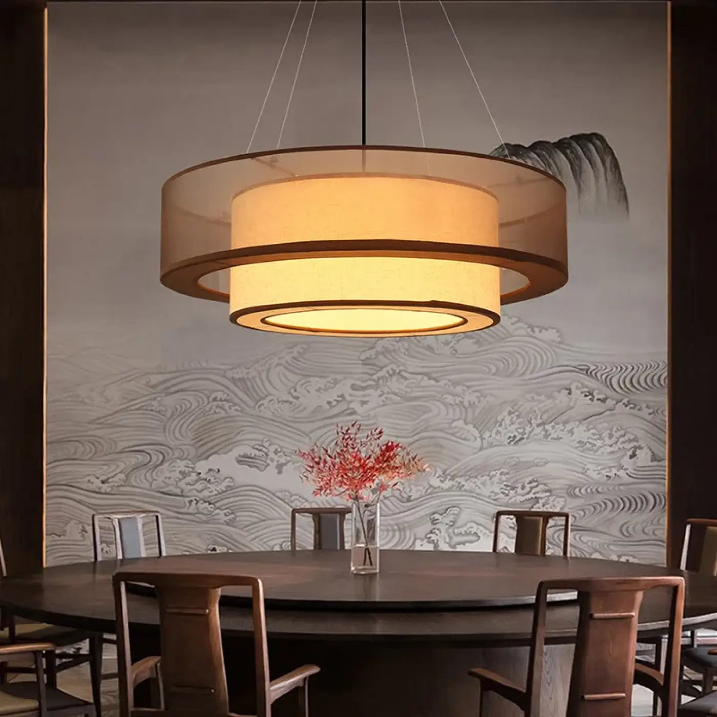 Suspension Luminaire Design en Tissu - Minah