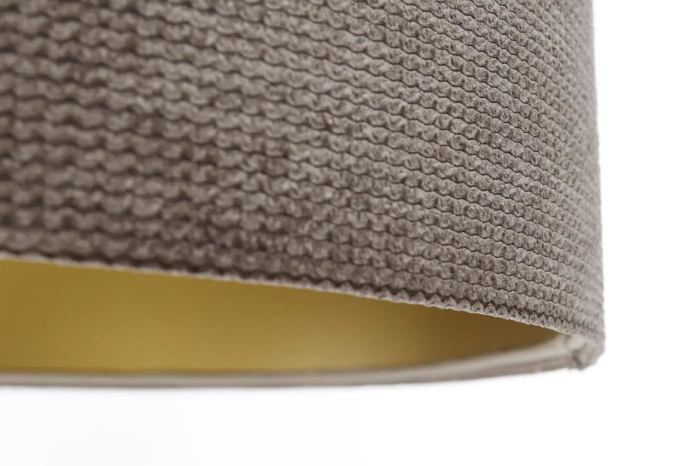 Suspension Luminaire Moderne en Tissu - Glamour Structural Velour (Marron/Dore)