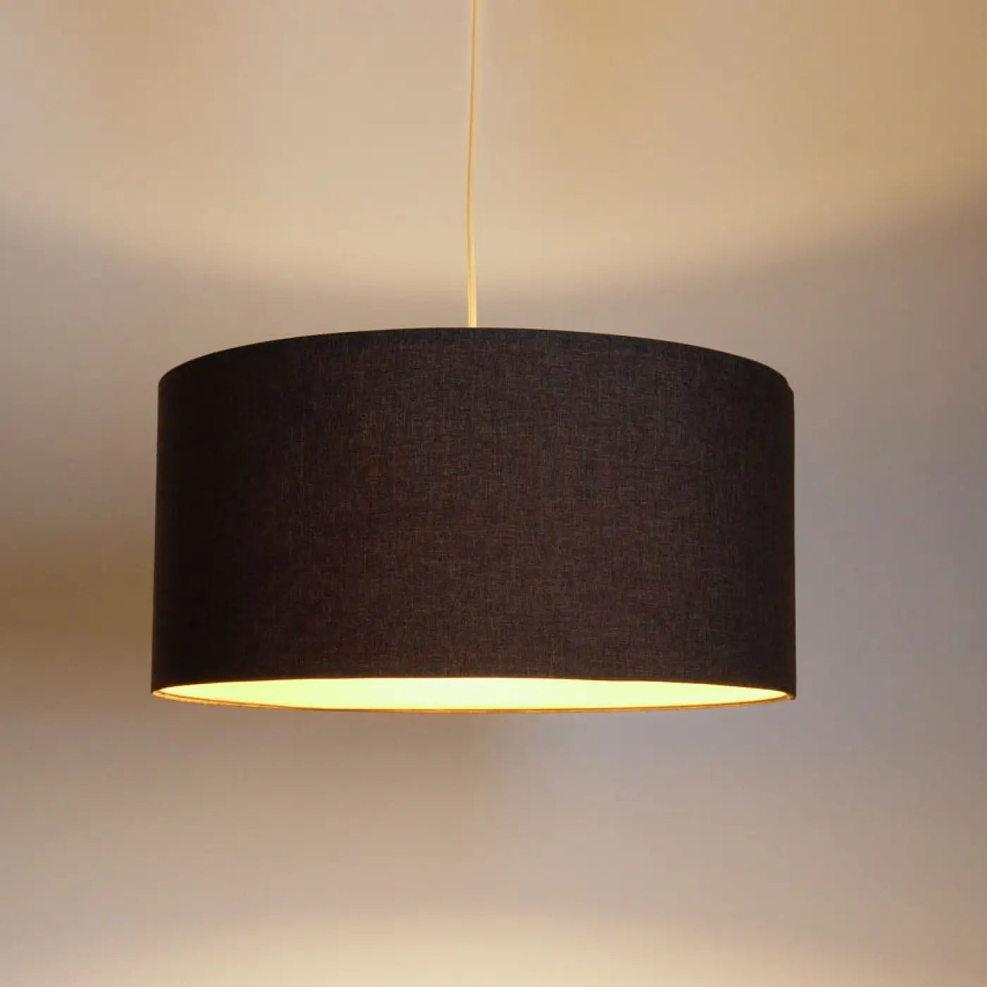Suspension Luminaire Minimaliste en Tissu - Boho Elegant (Marron Gris)