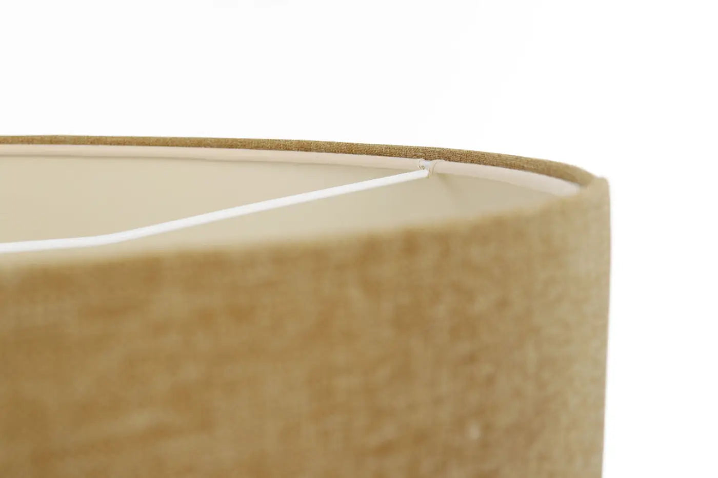 Suspension Luminaire Minimaliste en Tissu - Boho Elegant (Marron Sable/Ecru)