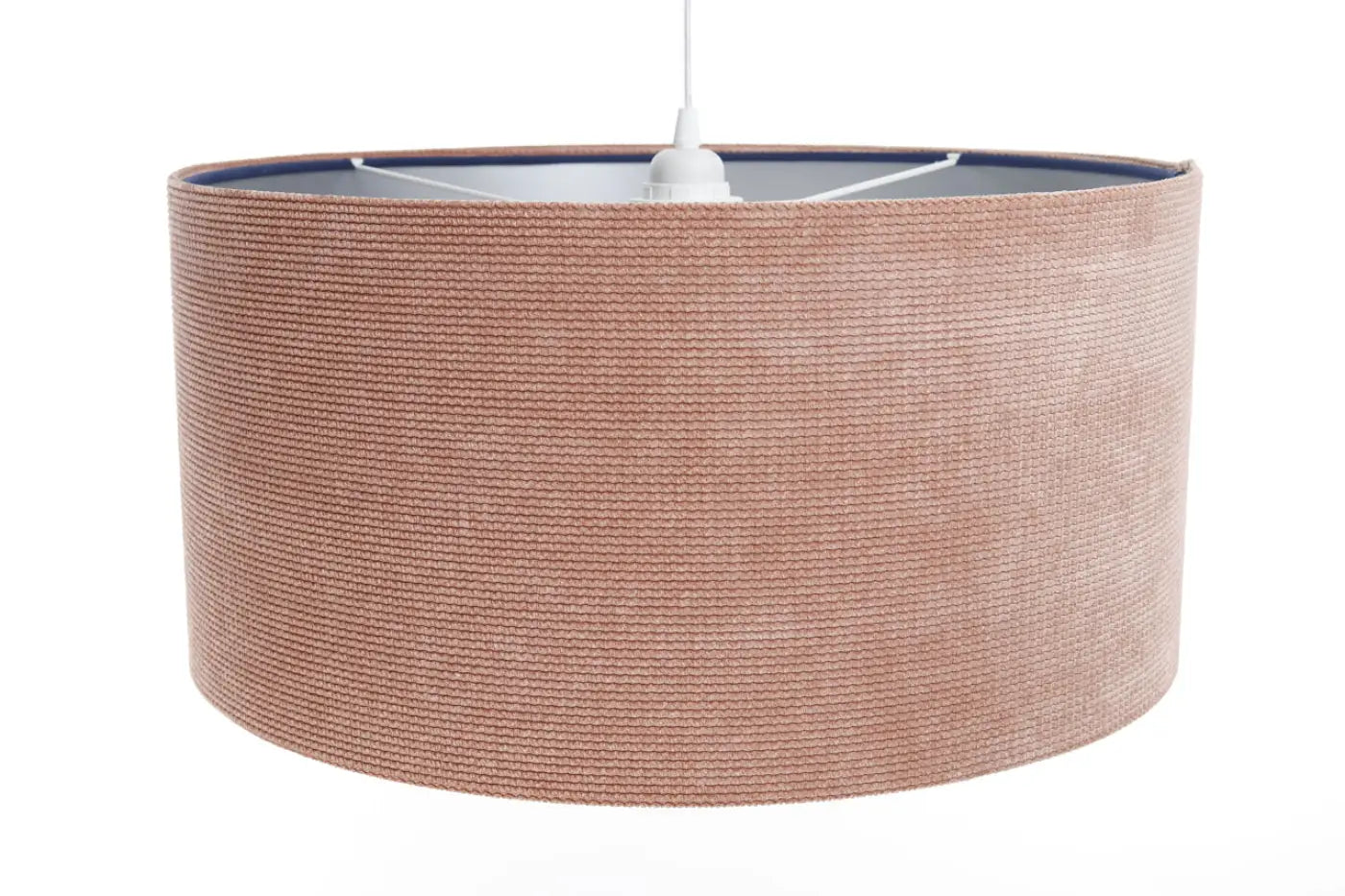 Suspension Luminaire Moderne en Tissu - Glamour Structural Velour (Rose/Argent)