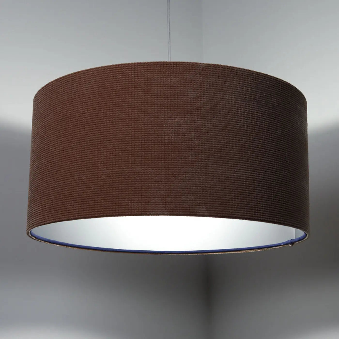 Suspension Luminaire Moderne en Tissu - Glamour Structural Velour (Rose/Argent)