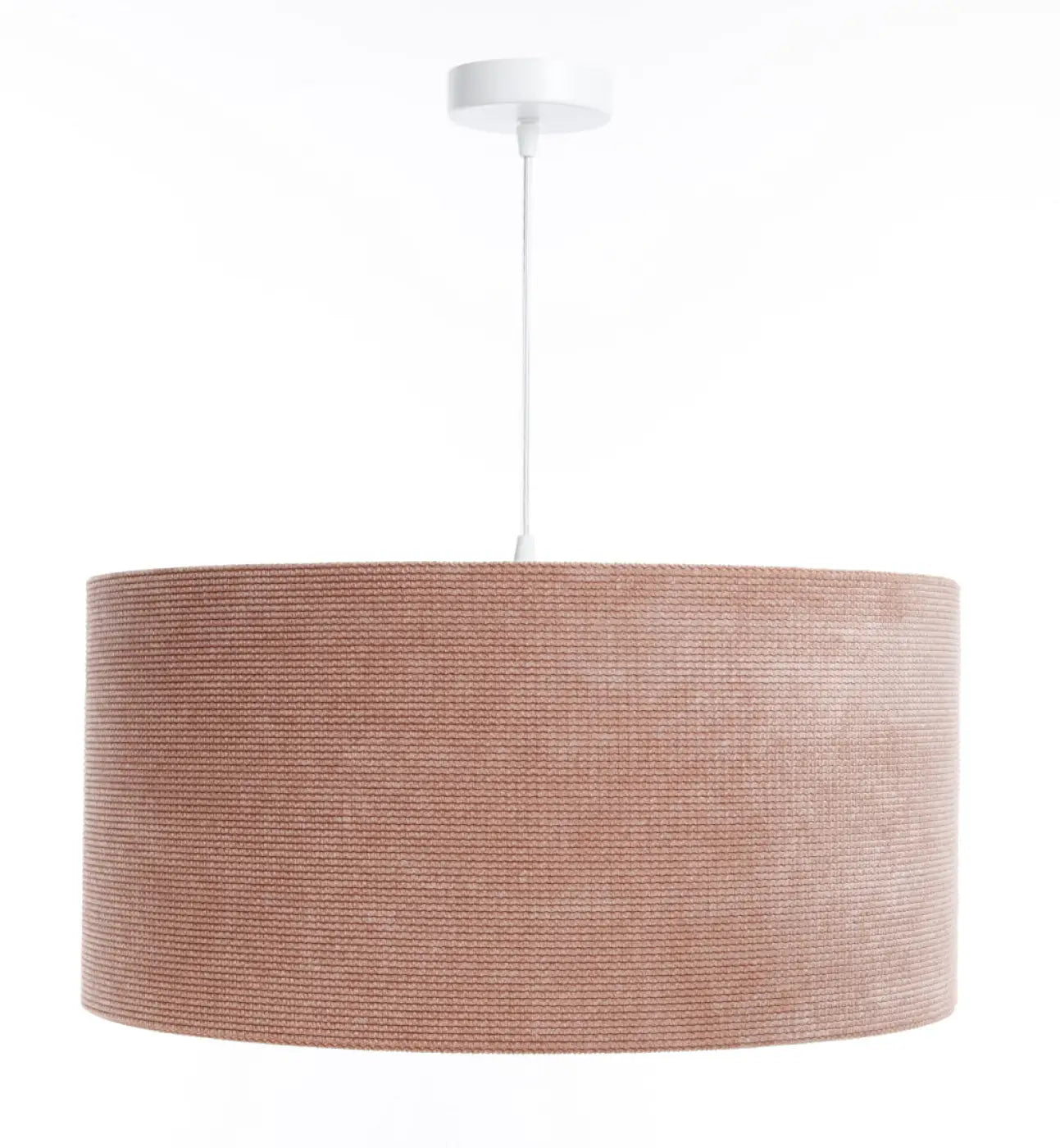 Suspension Luminaire Moderne en Tissu - Glamour Structural Velour (Rose/Argent)