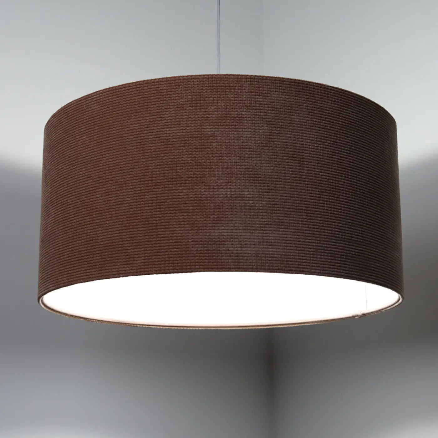 Suspension Luminaire Moderne en Tissu - Glamour Structural Velour (Rose/Blanc)