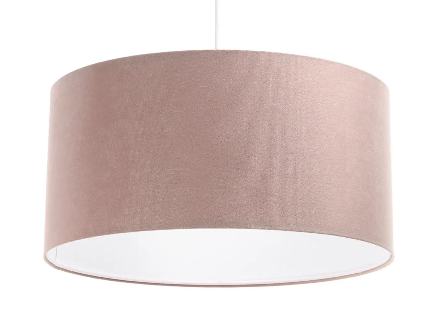 Suspension Luminaire en Tissu - Classic Jasmin (Rose Clair/Blanc)
