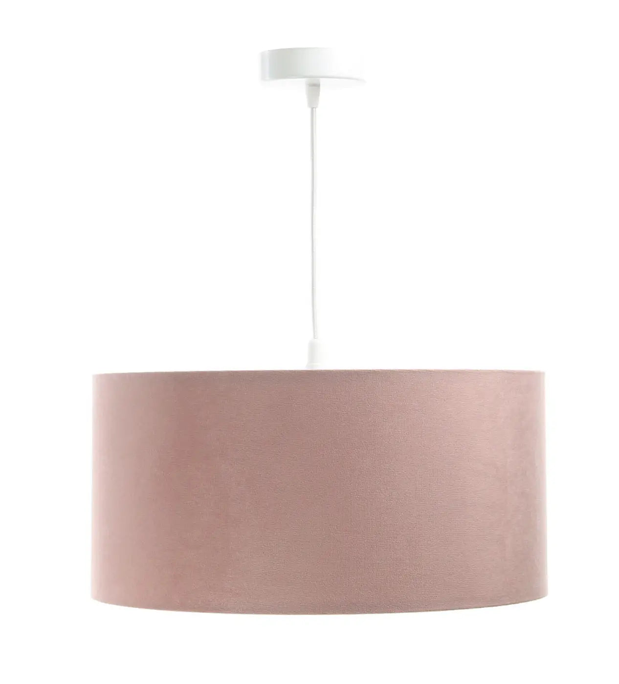 Suspension Luminaire en Tissu - Classic Jasmin (Rose Clair/Blanc)