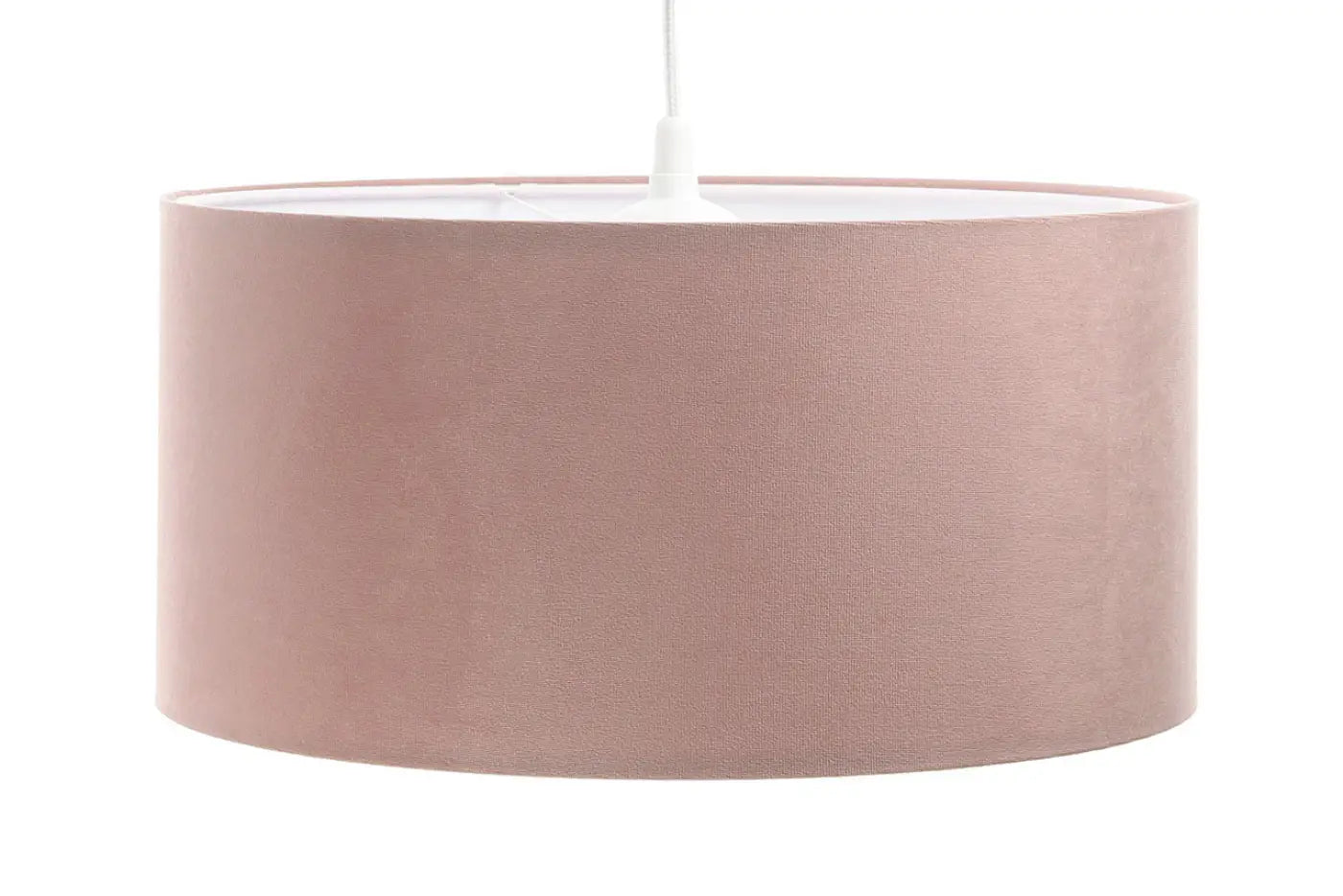 Suspension Luminaire en Tissu - Classic Jasmin (Rose Clair/Blanc)