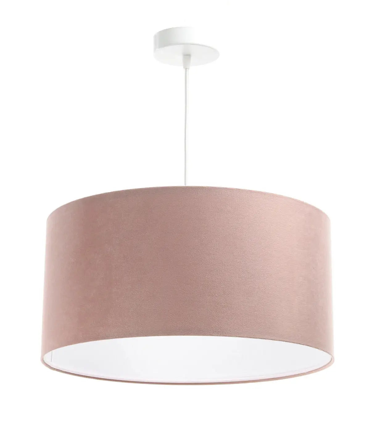 Suspension Luminaire en Tissu - Classic Jasmin (Rose Clair/Blanc)