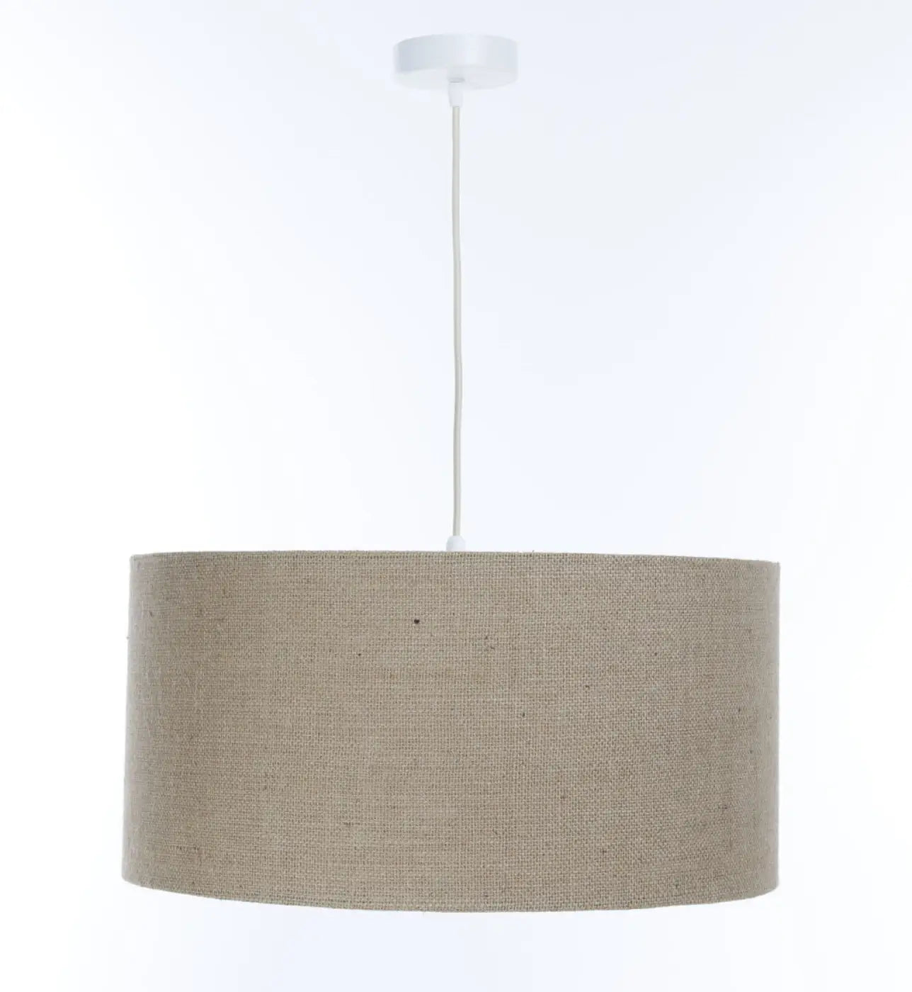 Suspension Luminaire Minimaliste en Tissu - Boho Elegant (Taupe/Ecru)