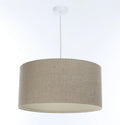 Suspension Luminaire Minimaliste en Tissu - Boho Elegant (Taupe/Ecru)