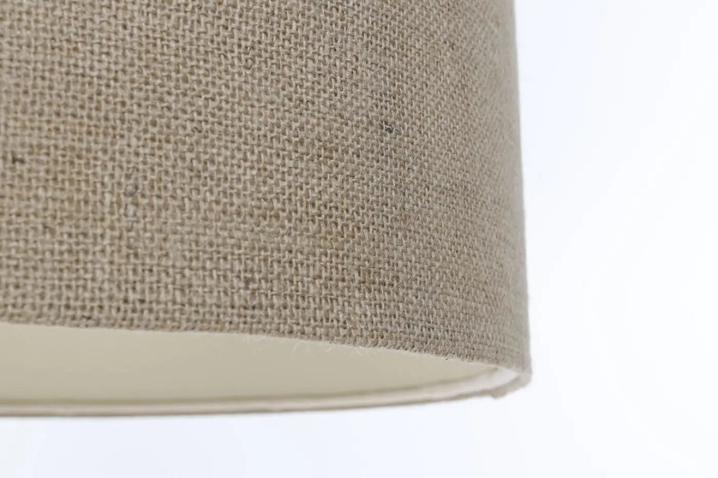 Suspension Luminaire Minimaliste en Tissu - Boho Elegant (Taupe/Ecru)