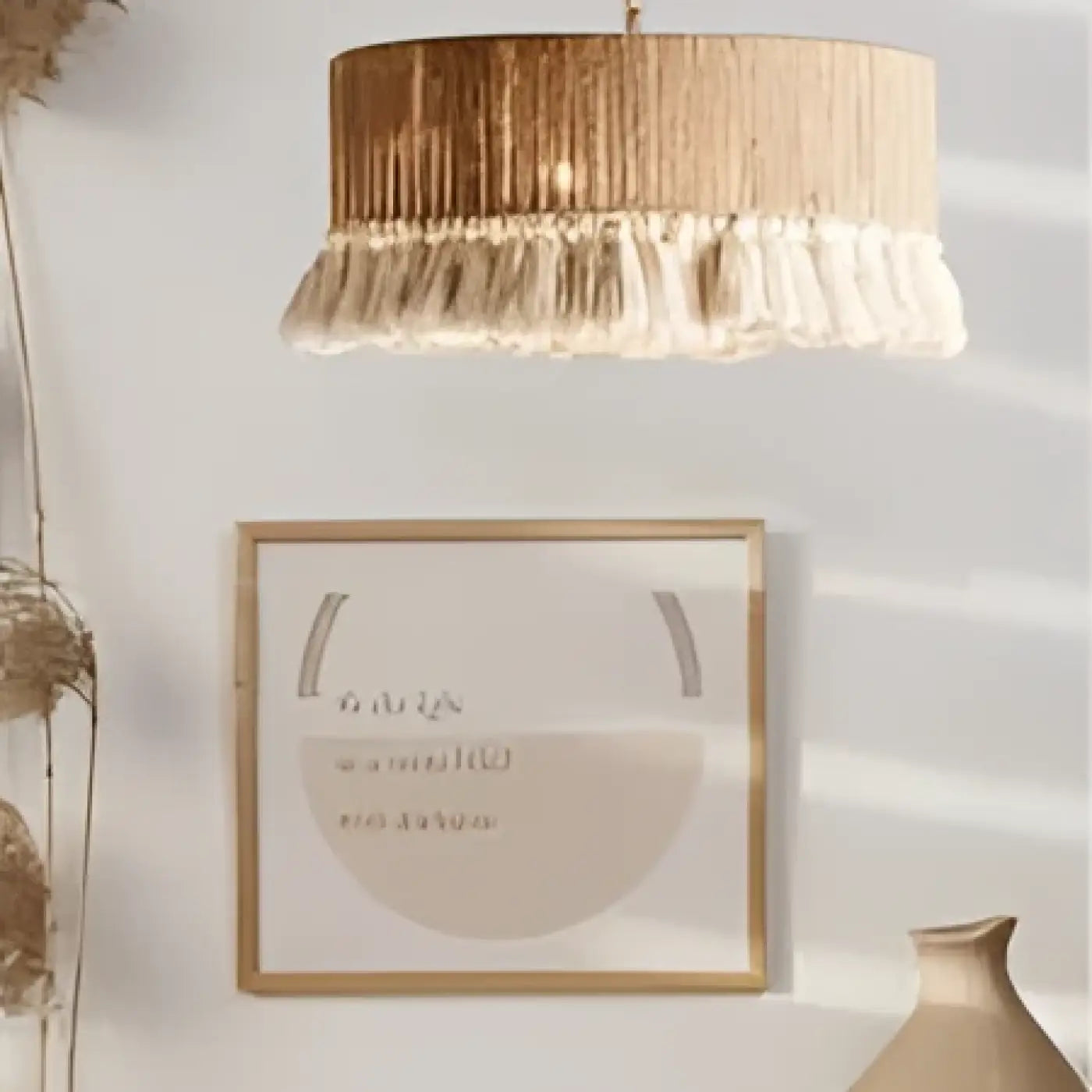 Suspension Luminaire Boheme en Tissu - Duna