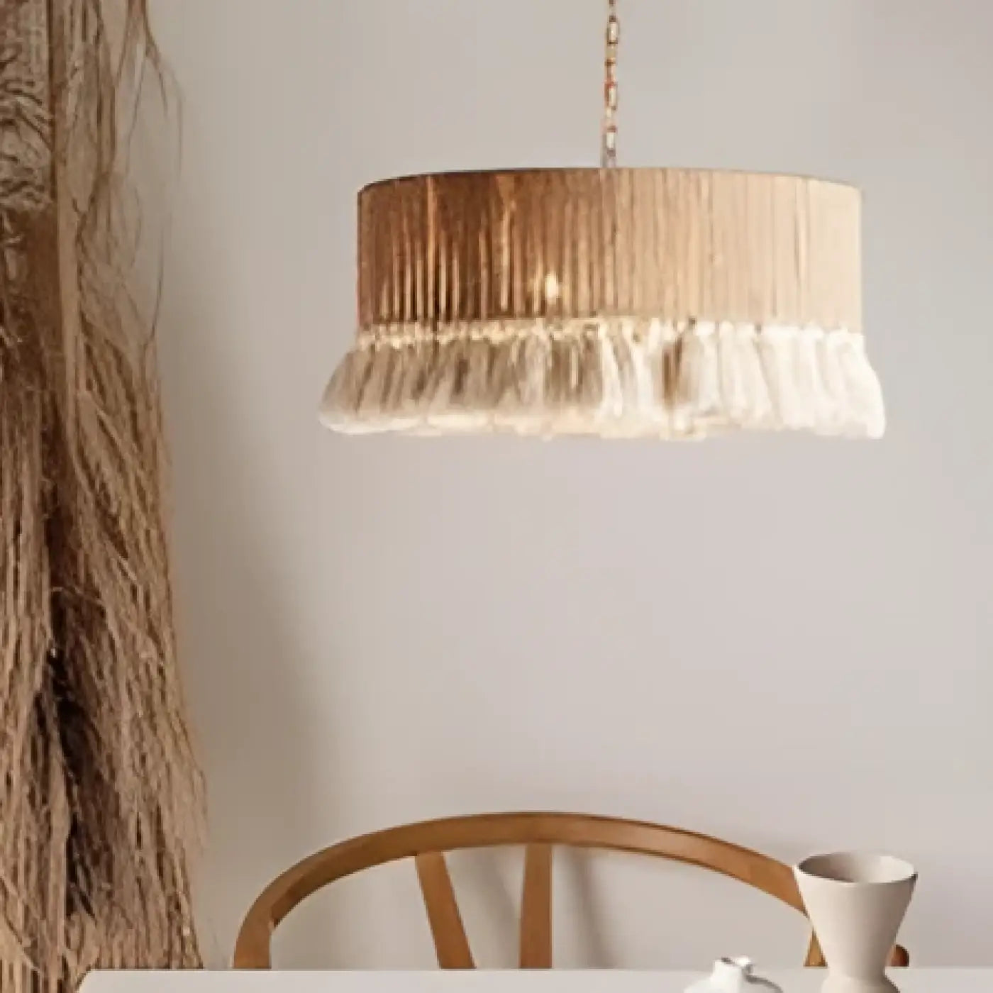 Suspension Luminaire Boheme en Tissu - Duna