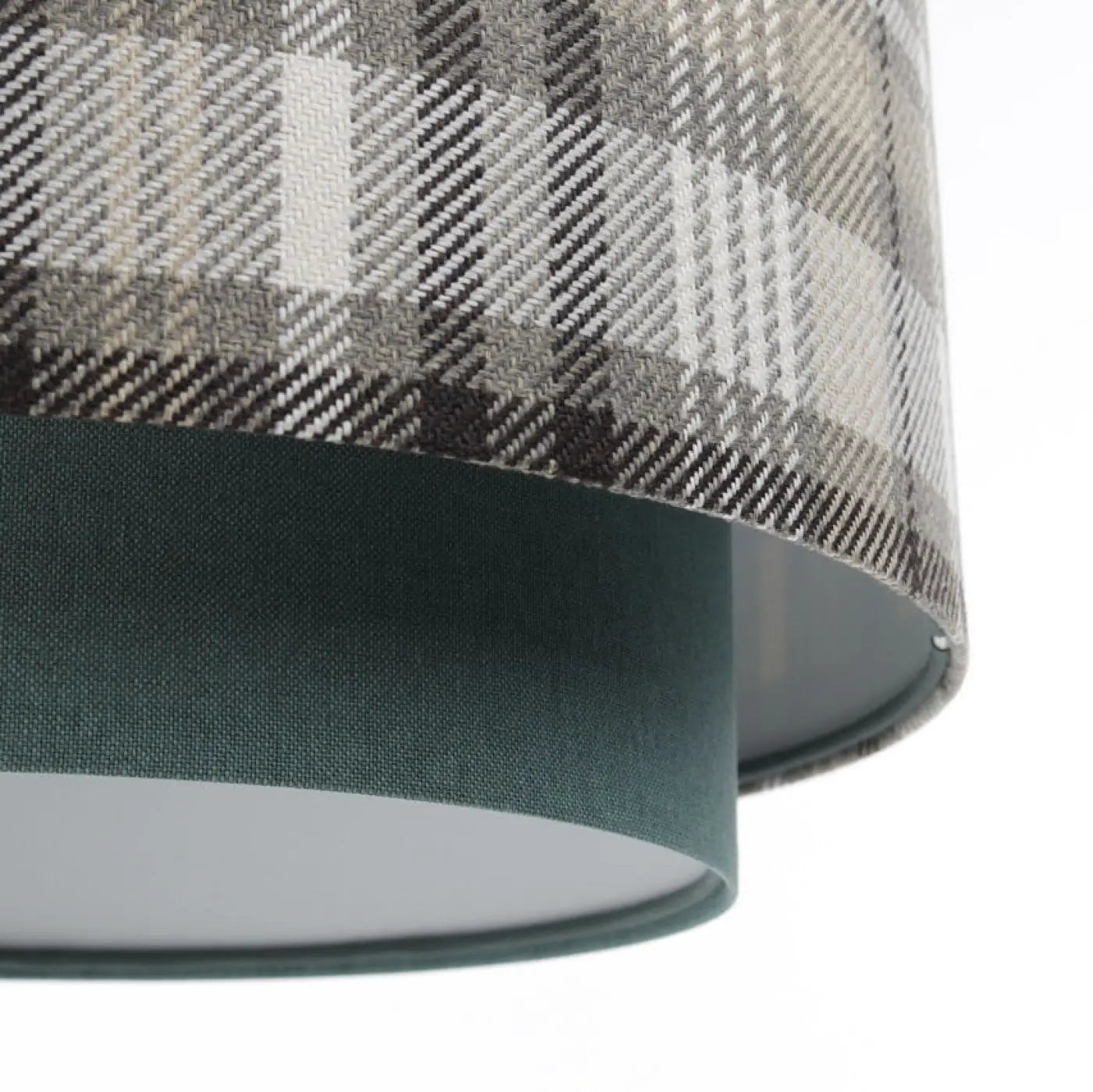 Suspension Luminaire Design en Tissu - Doblo (Turquoise/Gris)