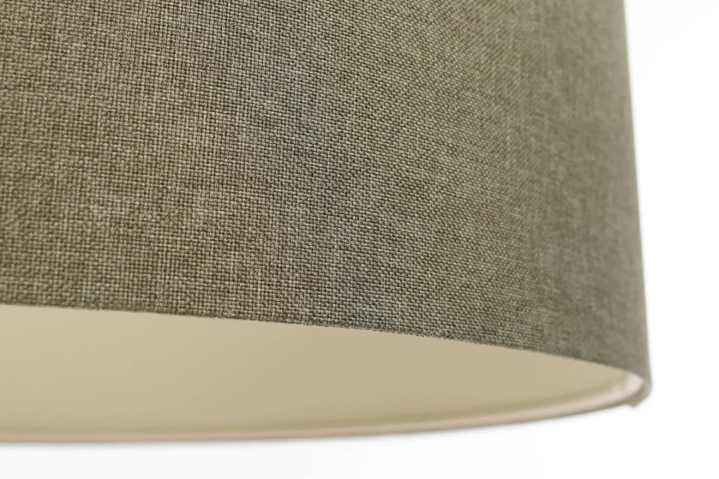 Suspension Luminaire Minimaliste en Tissu - Boho Elegant (Vert Gris/Ecru)