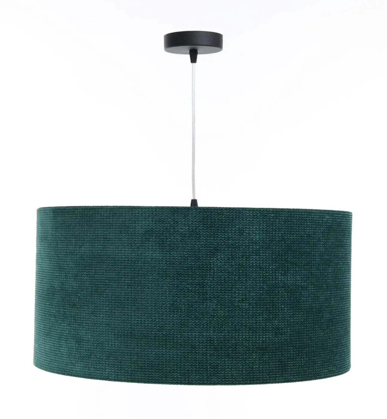 Suspension Luminaire Moderne en Tissu - Glamour Structural Velour (Vert/Doré)