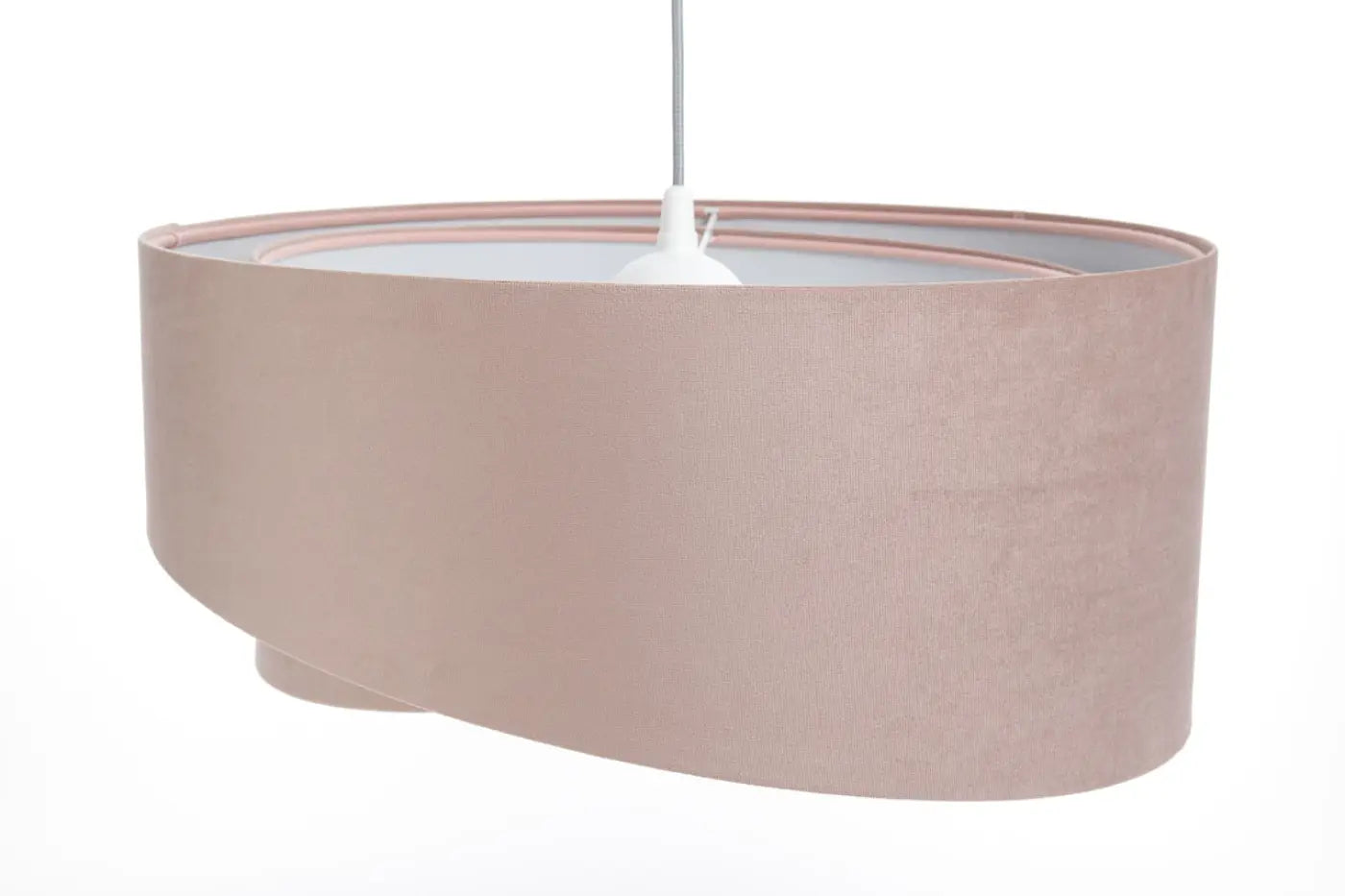Suspension Luminaire (Vieux Rose/Gris Clair) en Tissu
