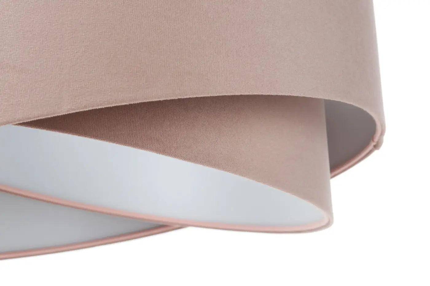 Suspension Luminaire (Vieux Rose/Gris Clair) en Tissu