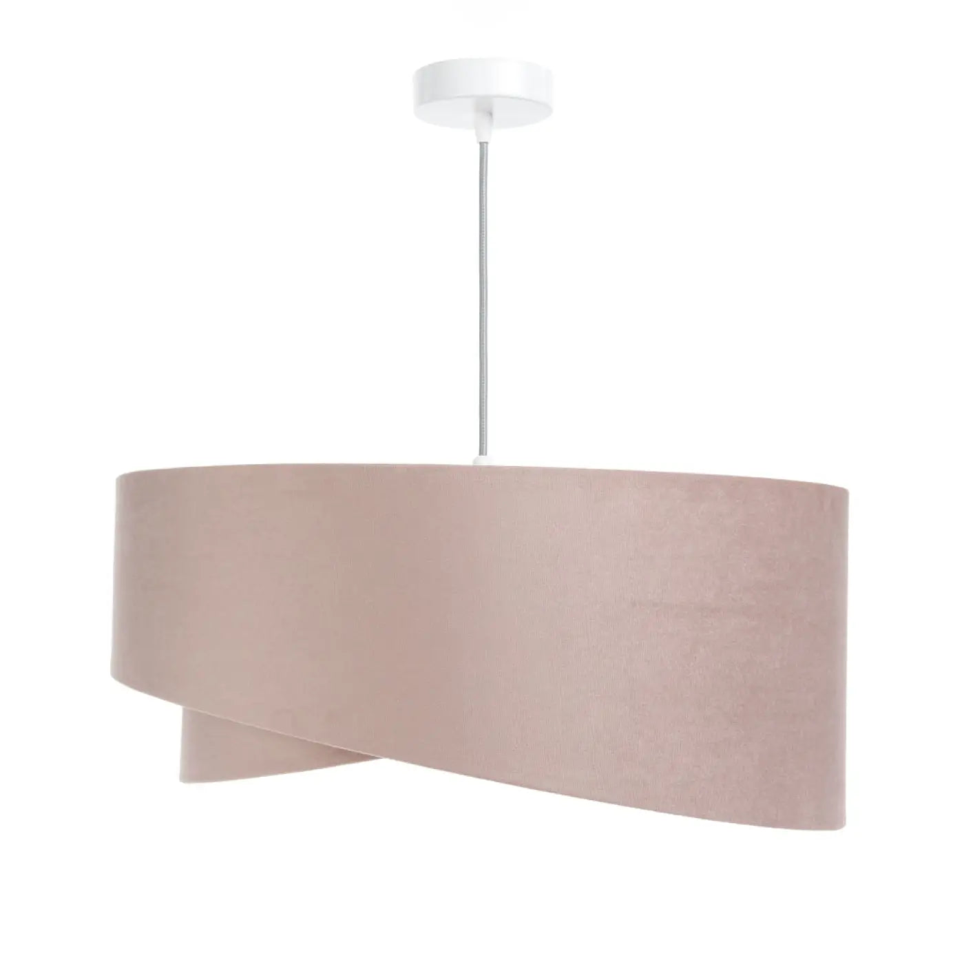 Suspension Luminaire (Vieux Rose/Gris Clair) en Tissu