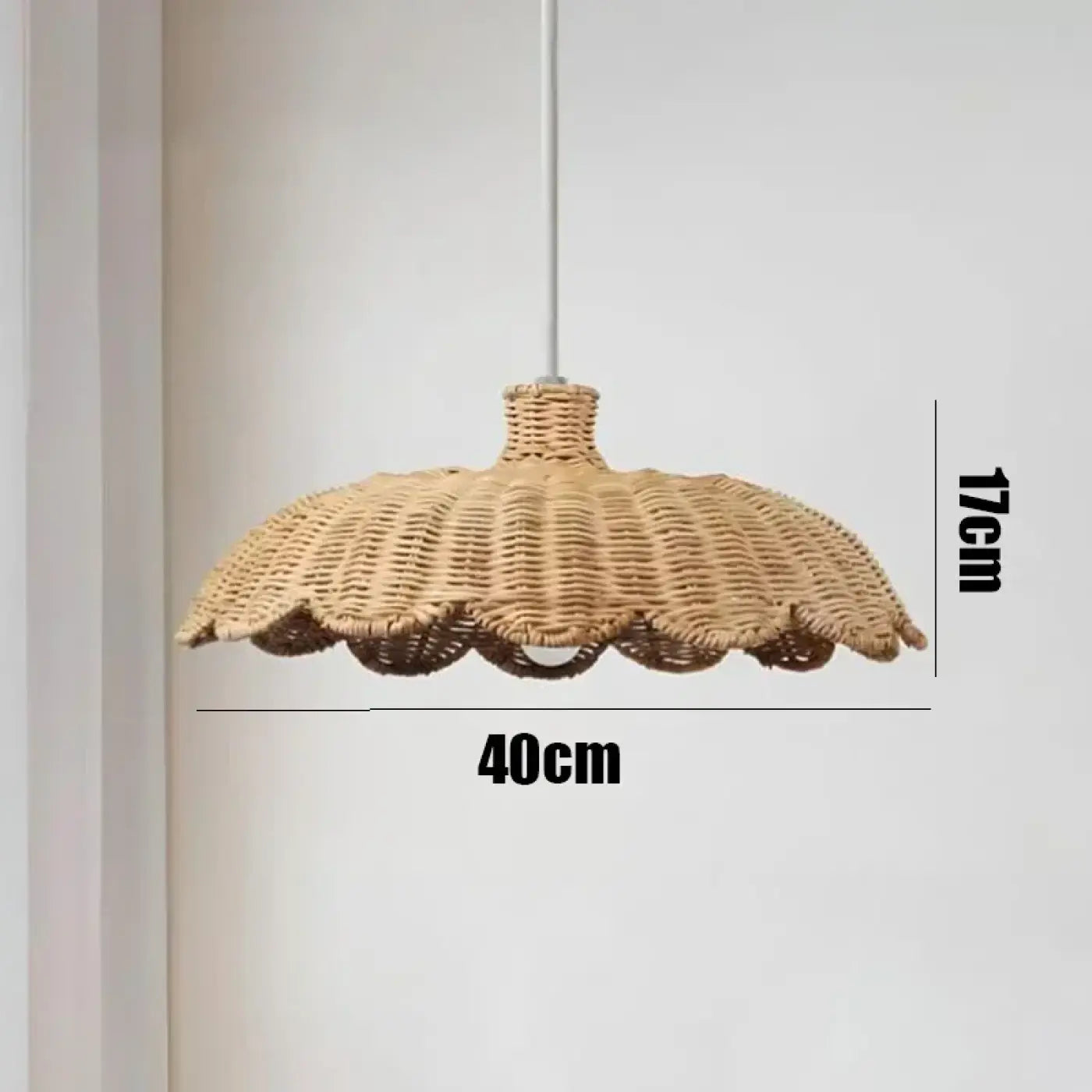 Suspension Luminaire Boheme en Rotin - Tiron