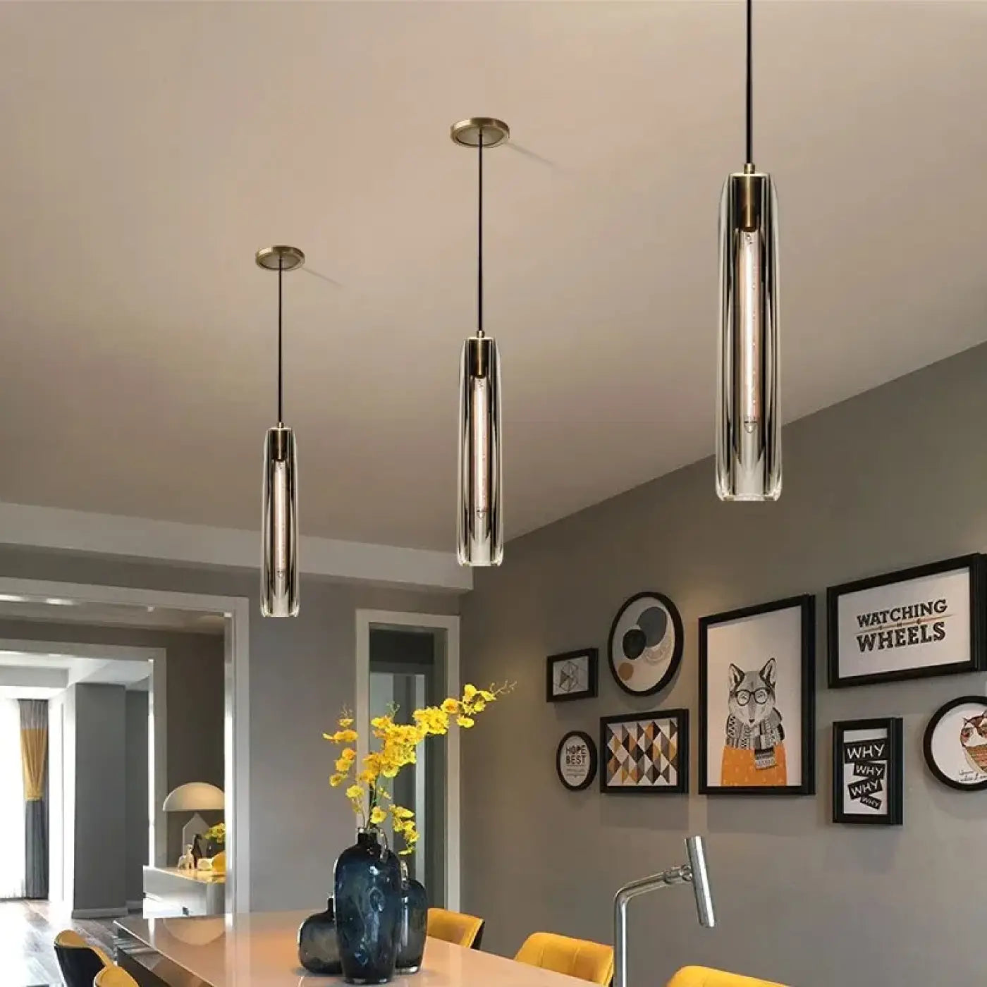 Suspension Luminaire Elegant en Verre - Valiu