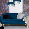 Suspension Luminaire - Duo (Turquoise/Argent)