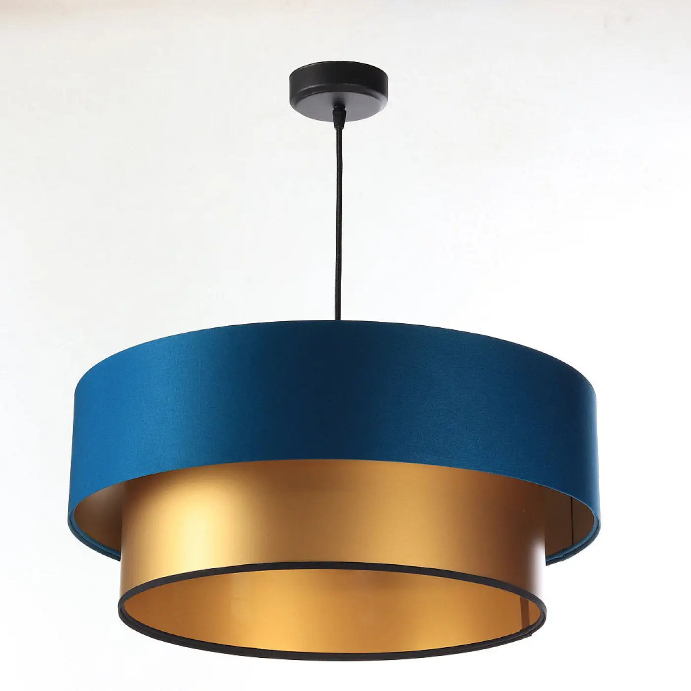 Suspension Luminaire - Duo (Turquoise/Doré)