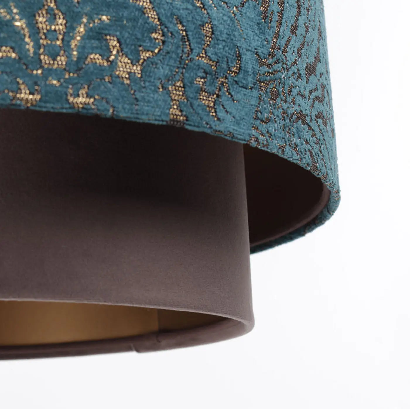 Suspension Luminaire Chic - Doblo (Marron/Turquoise/Cuivré)