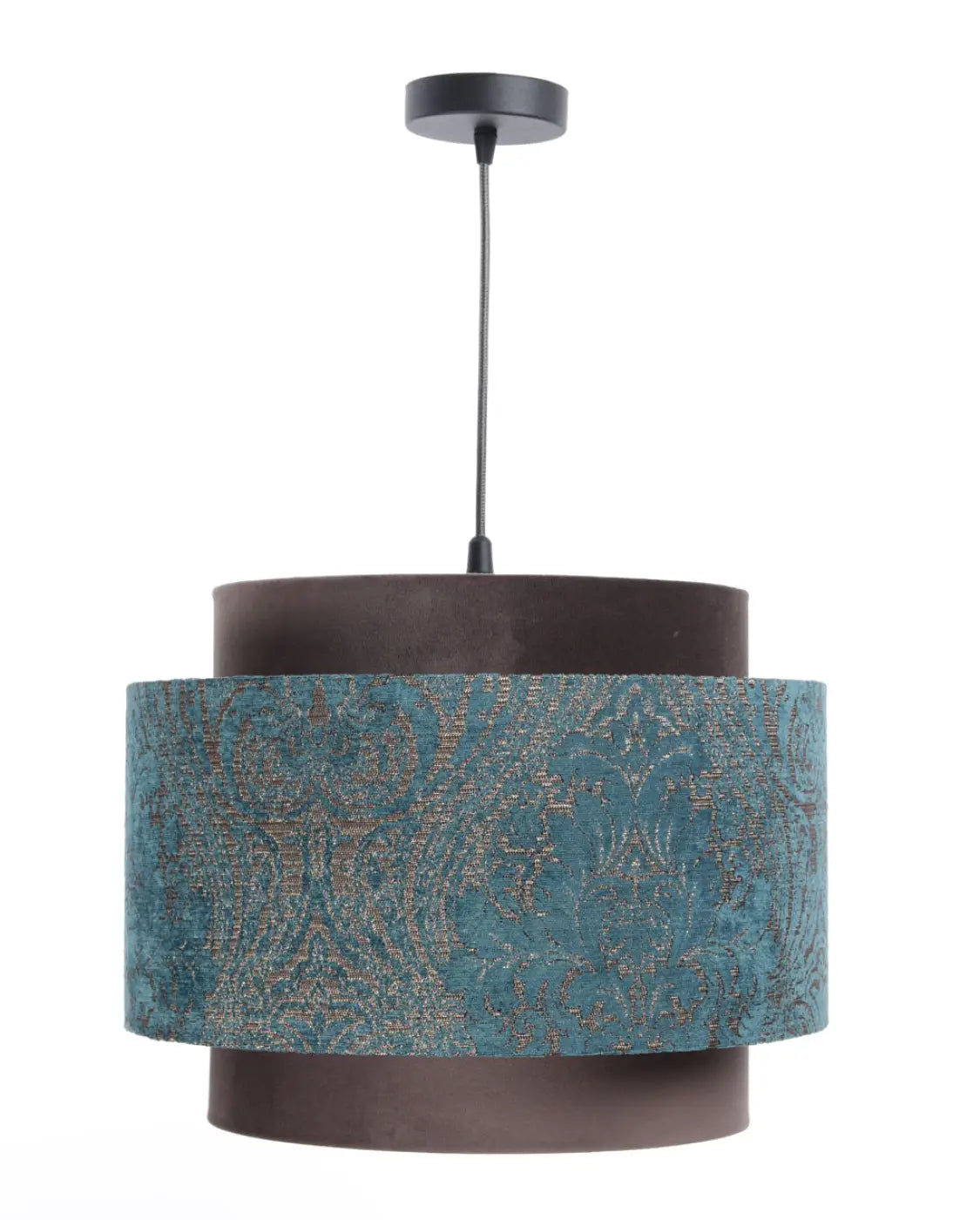 Suspension Luminaire Chic - Doblo (Marron/Turquoise/Cuivré)