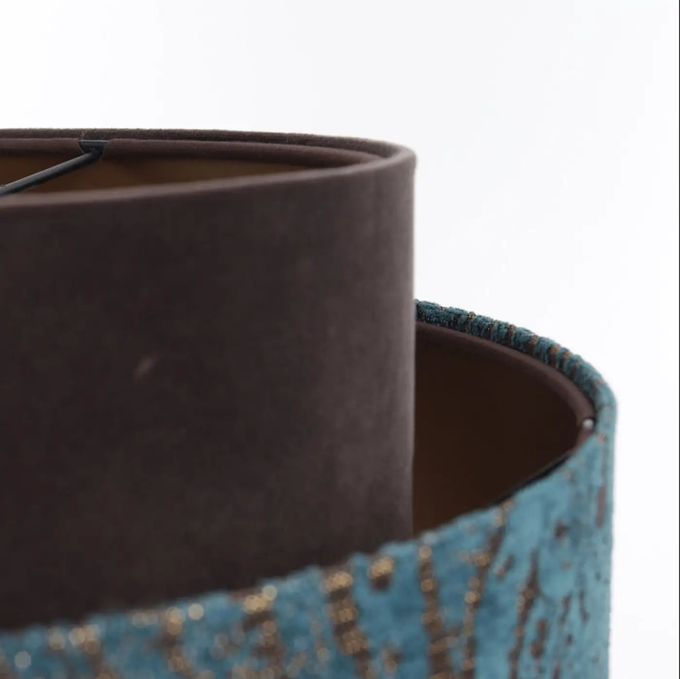 Suspension Luminaire Chic - Doblo (Marron/Turquoise/Cuivré)