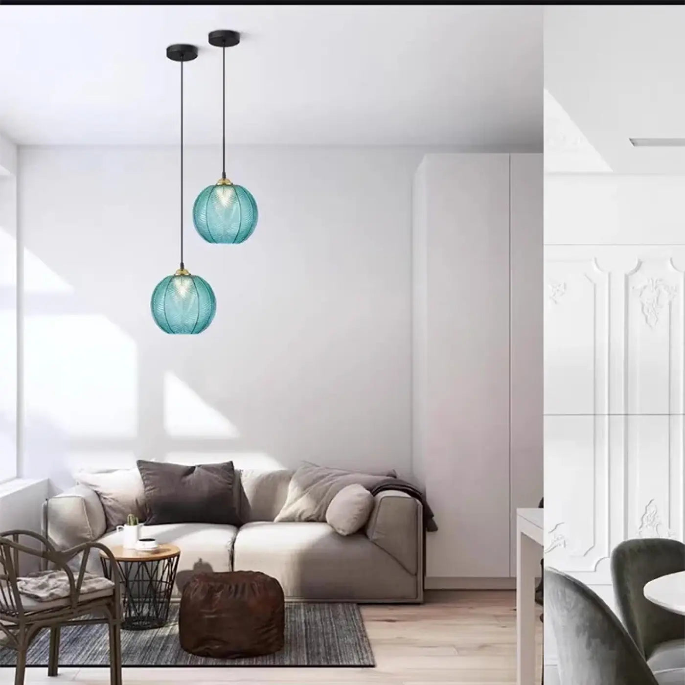 Suspension Luminaire Design en Verre - Aqua
