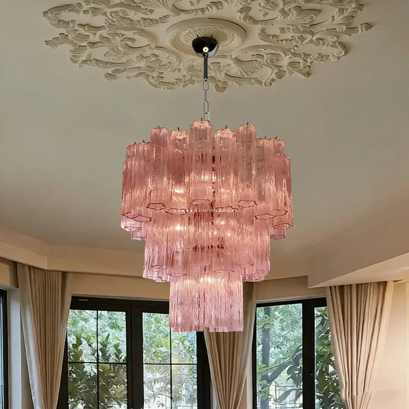 Suspension Luminaire Design en Verre - Pinkia