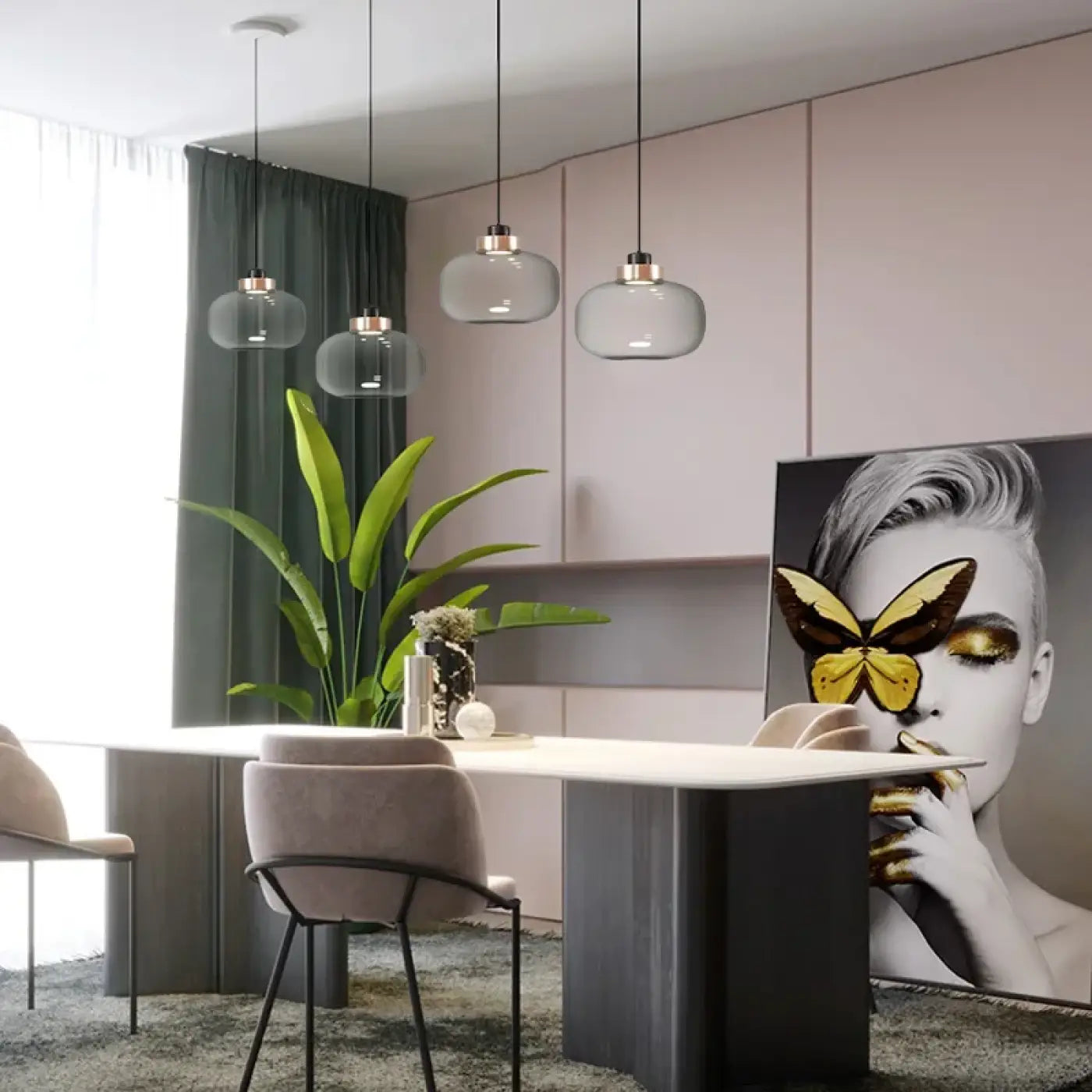 Suspension Luminaire Chic en Verre - Mistral
