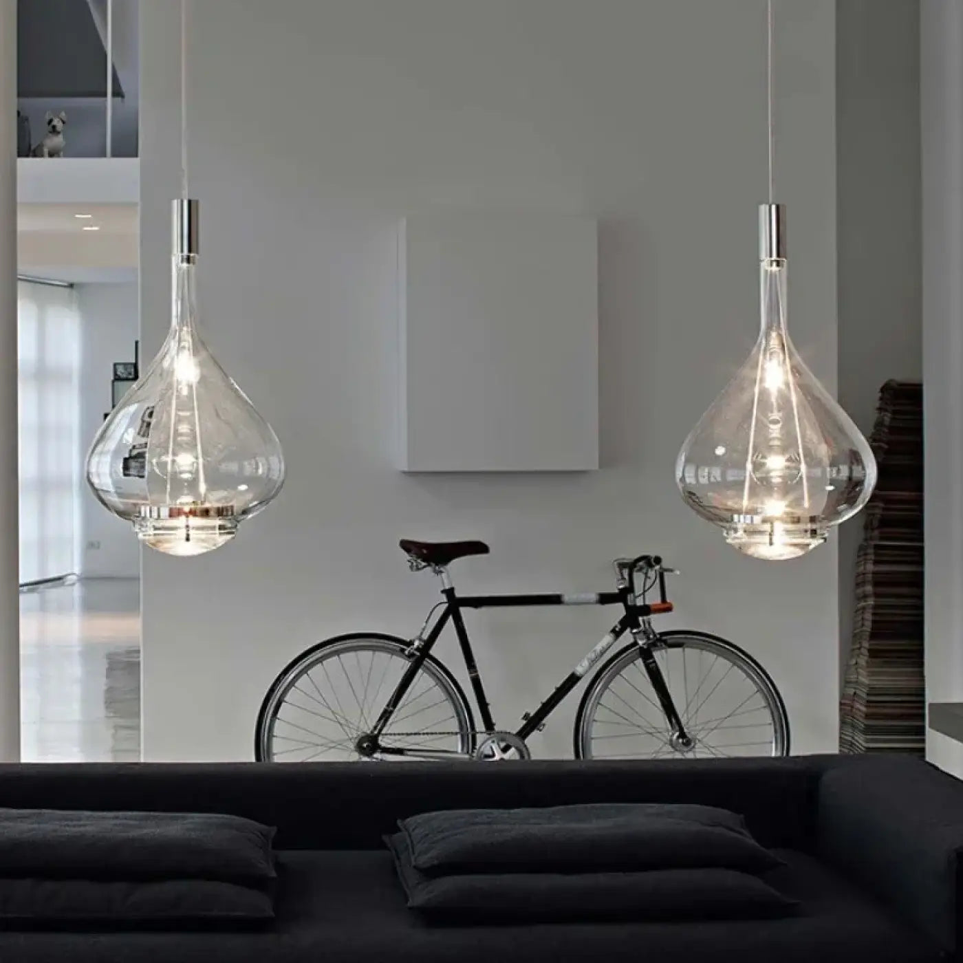 Suspension Luminaire Elegant en Verre - Elys