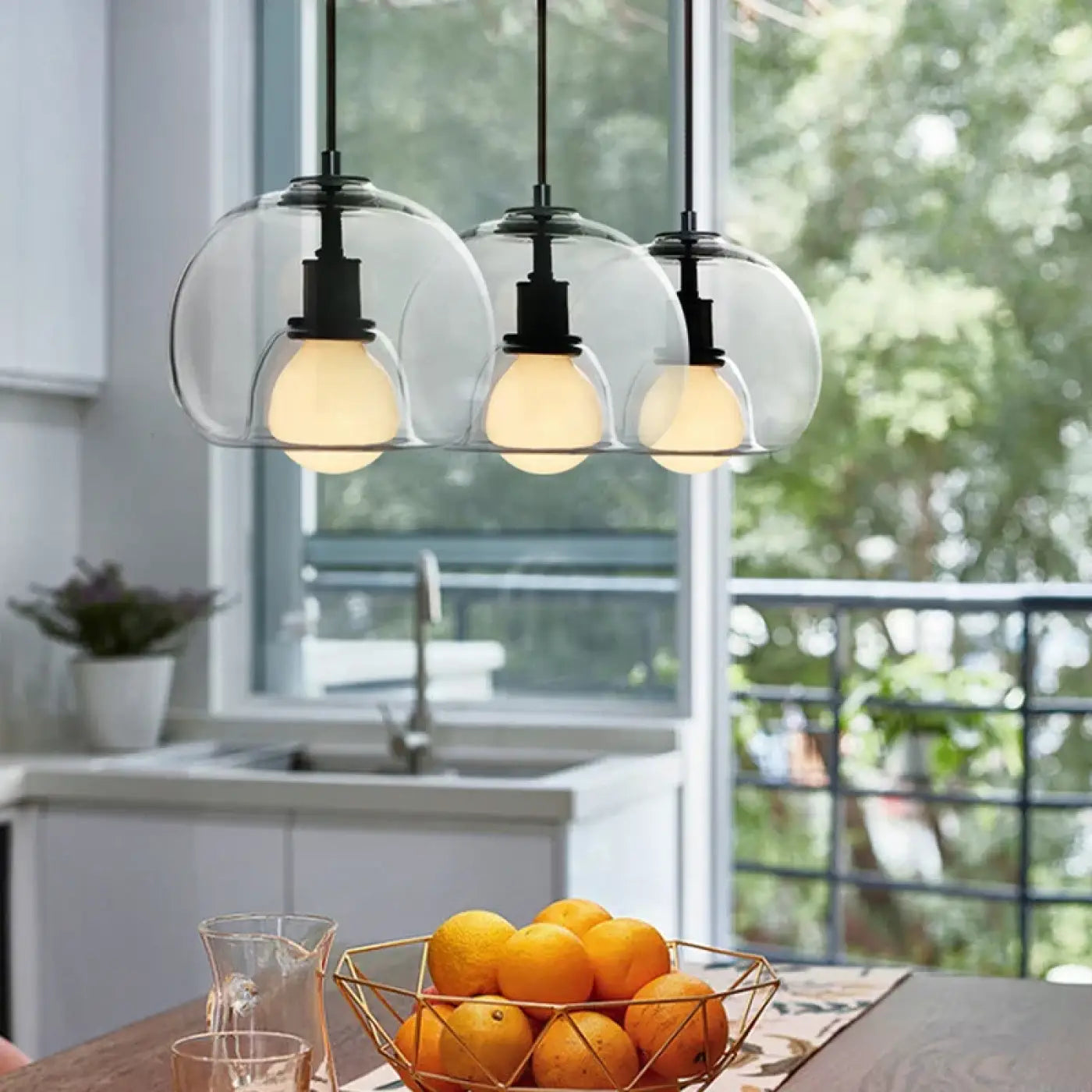 Suspension Luminaire Moderne en Verre - Vemi