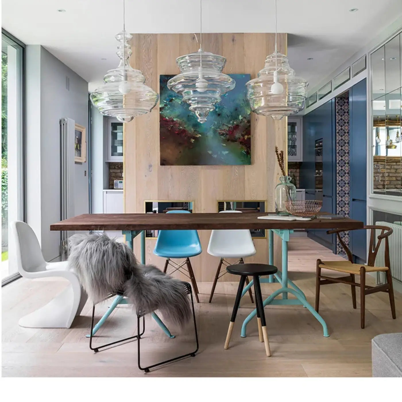 Suspension Luminaire Elegant en Verre - Sibate