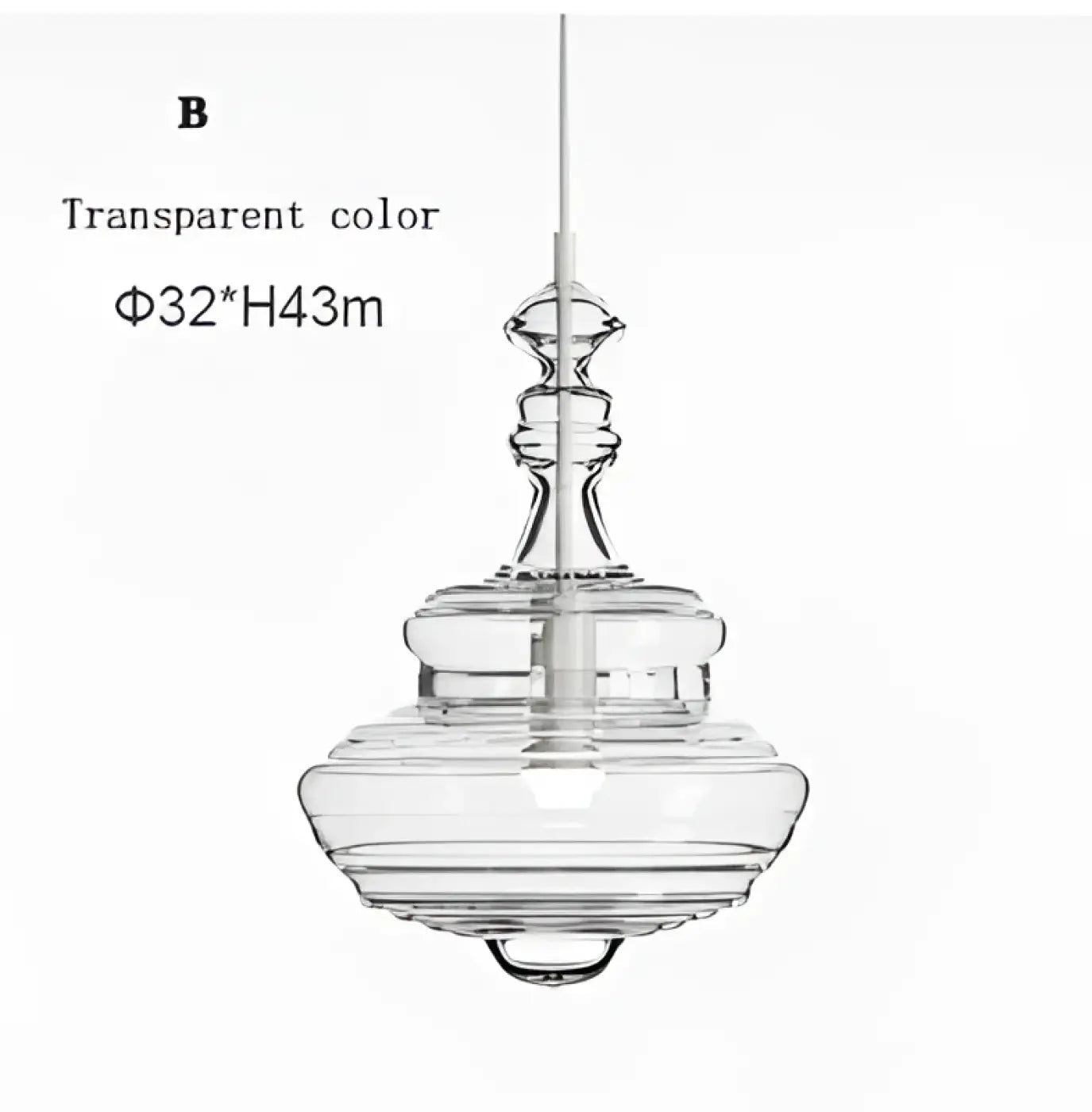 Suspension Luminaire Elegant en Verre - Sibate